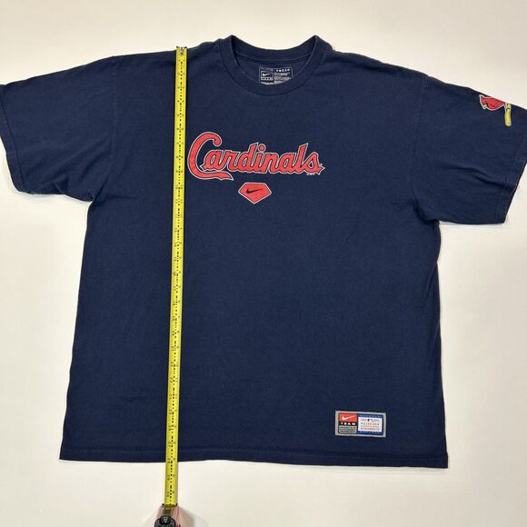 St. Louis Cardinals Shirt Adult XL Extra Large Nike Center Swoosh MLB Logo Men - Picture 13 of 14